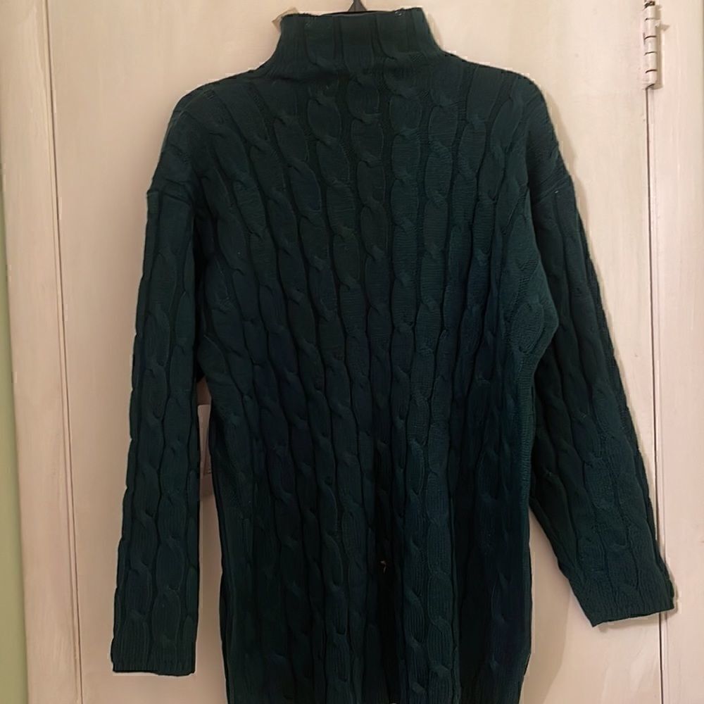 Karen Scott Pullover Cable Knit Long Sleeve Sweater